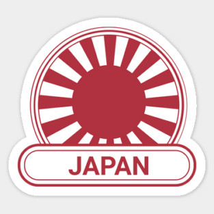Japan Navy Badge - Japan Flag Sticker