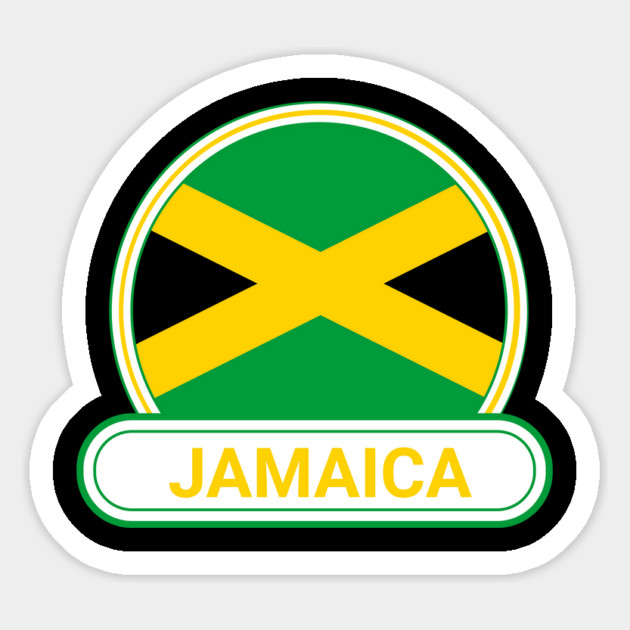 Jamaica Country Badge - Jamaica Flag Magnet by Yesteeyear
