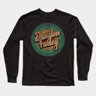 Circle Retro Vintage Drayton Farley Long Sleeve T-Shirt