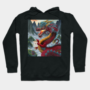 Zhulong Coffee Dragon Hoodie