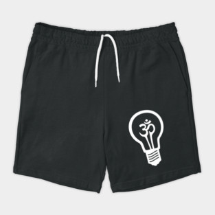 Om Meditation Lightbulb (White) Shorts