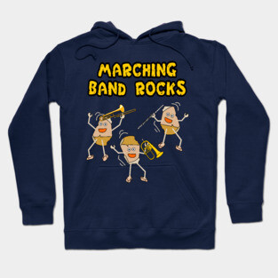 Marching Band Rocks Light Hoodie