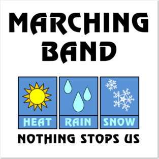 Marching Band Weather Posters and Art