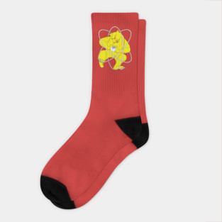 Bear Splitting Atom Zheleznogorsk Flag Socks