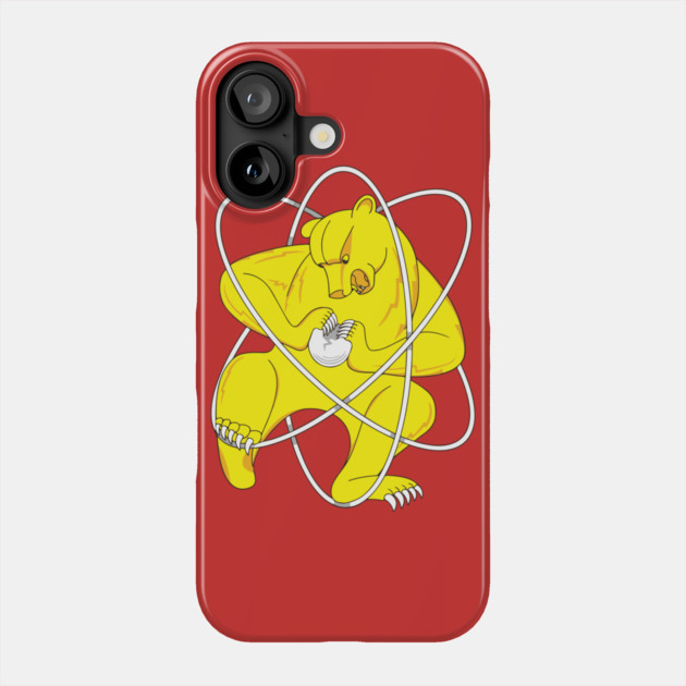 Bear Splitting Atom Zheleznogorsk Flag Phone Case by dumbshirts