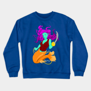 Anne the Pirate Mermaid Crewneck Sweatshirt