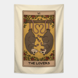The Lovers - Possum Tarot Tapestry