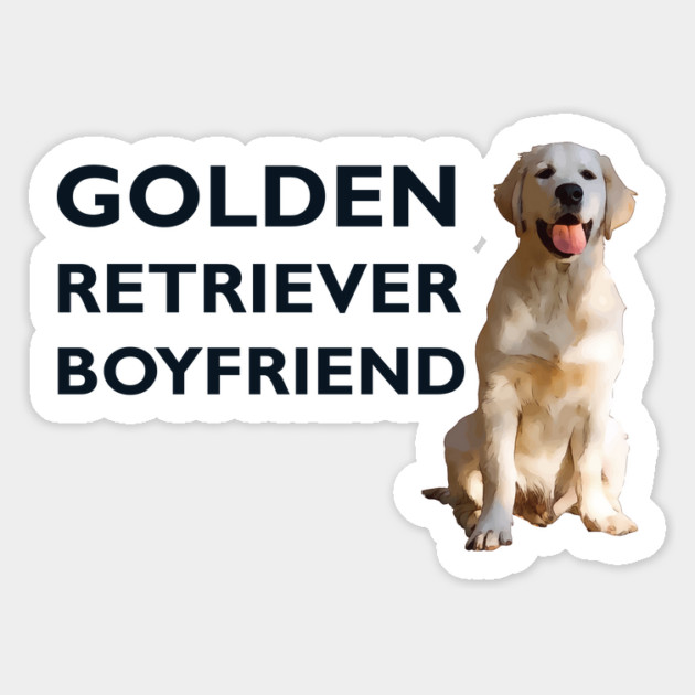 Golden Retriever Boyfriend Magnet by Lakeric