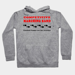 Competitive Marching Band Footprints Hoodie