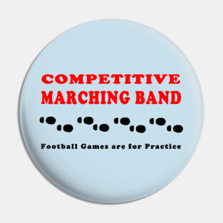 Competitive Marching Band Footprints Pin
