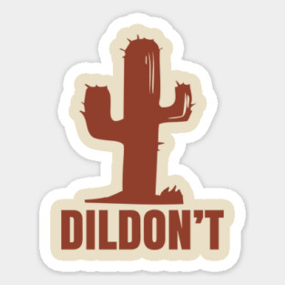 Cactus T-shirt Humor Sticker