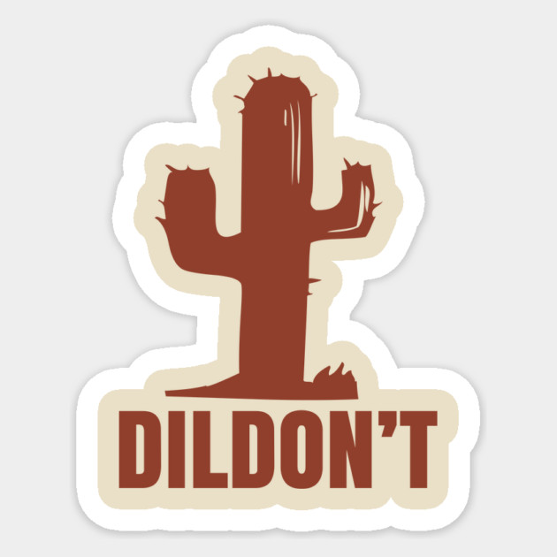 Cactus T-shirt Humor Sticker by stayfrostybro