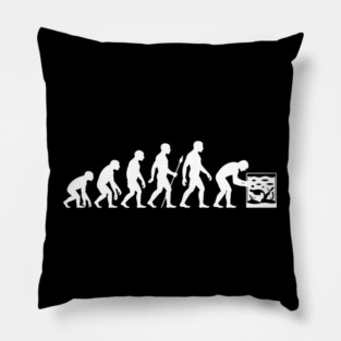 Funny Aquarist Aquarium Technologist Evolution Aquarium Pillow