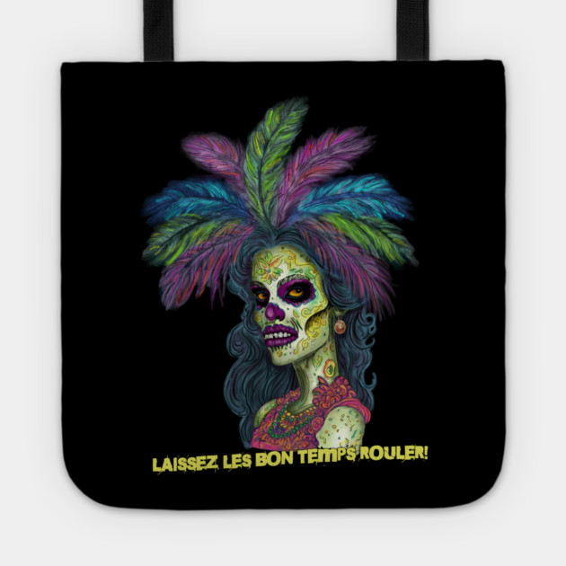 Mardi Gras Zombie Tote by H. R. Sinclair