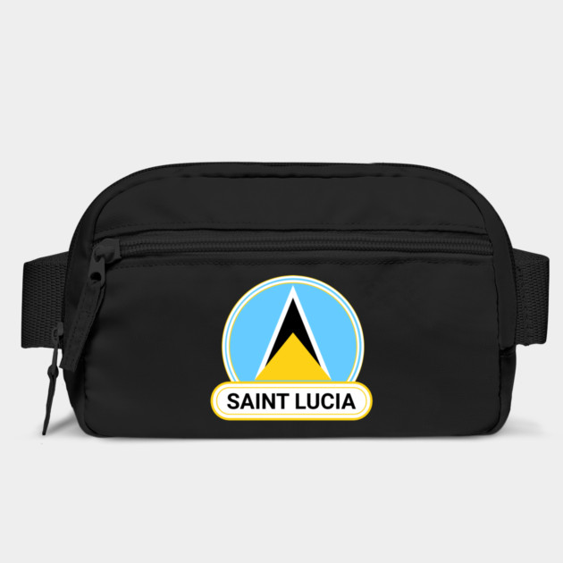 Saint Lucia Country Badge - Saint Lucia Flag by Yesteeyear