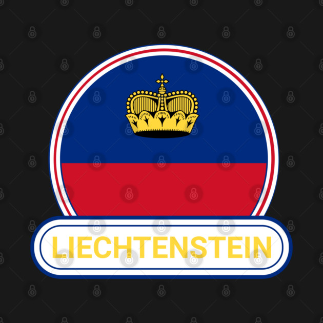 Liechtenstein Country Badge - Liechtenstein Flag by Yesteeyear