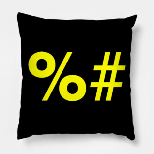 Fuckyer Hashtag Pillow