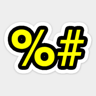 Fuckyer Hashtag Sticker