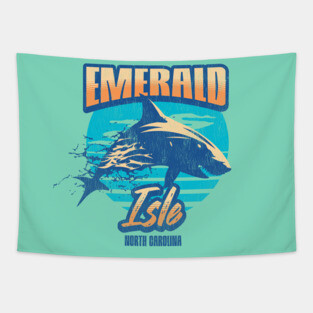Emerald Isle, North Carolina Shark Tapestry