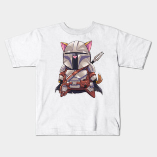 Mandalorian PopCat Kids T-Shirt