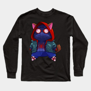 Miles Morales PopCat Long Sleeve T-Shirt