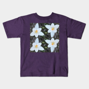 White Flowers Kids T-Shirt
