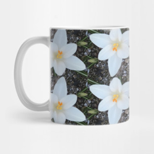 White Flowers Mug