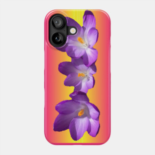Tropical Sunset Flowers Phone Case