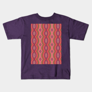 Warm Pink Chains and Diamonds Kids T-Shirt