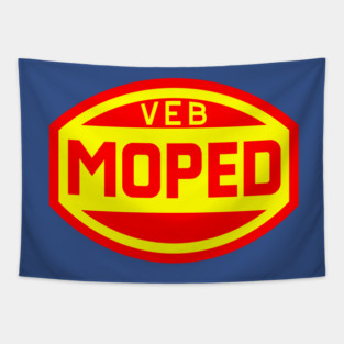 VEB moped logo Tapestry