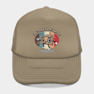 Retro Cartoon  vintage music slogan Hat