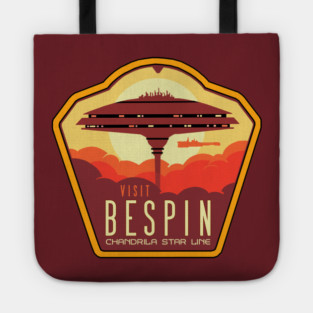 Bespin - Chandrila Star Line Travel Poster T-Shirt Tote
