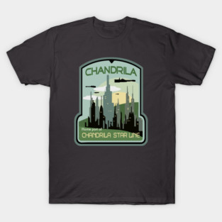 Chandrila - Chandrila Star Line Travel Poster T-Shirt T-Shirt