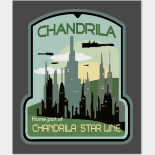 Chandrila - Chandrila Star Line Travel Poster T-Shirt Posters and Art