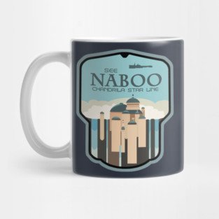 Naboo - Chandrila Star Line Travel Poster T-Shirt Mug