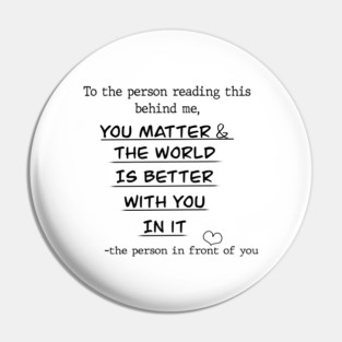 Suicide Awareness Pin