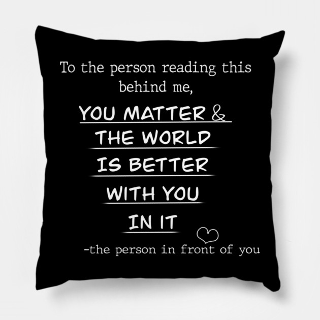 Suicide Awareness Pillow by CreatingChaos
