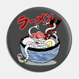 Tapeworm Goodness Tasty Ramen! Pin