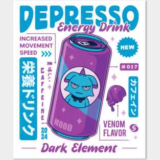 Depresso Energy Drink Posters and Art