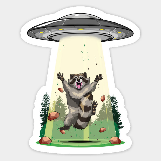 Cosmic Bandit: Raccoon's Galactic Adventure Magnet by GoshWow®