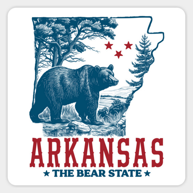 The Bear State Sticker by rt-shirts