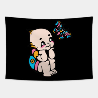 Kewpie butterfly Tapestry