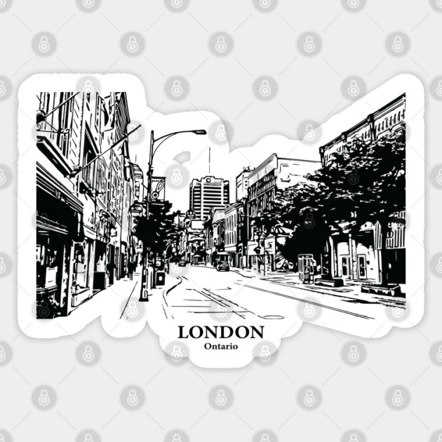 London - Ontario Sticker by Lakeric