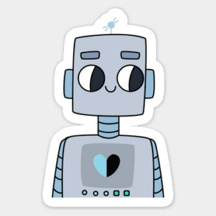 Mr Valentine Robot Sticker