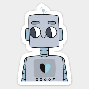 Mr Valentine Robot - 2 Sticker