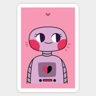 Miss Valentine Robot - 2 Magnet