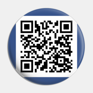 Rick Astley - Never Gonna Give you up QR Code Pin