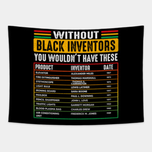 History Of Forgotten Black Inventors - Black History Month Tapestry