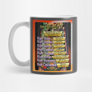 Pincombo 8fold pinball path Mug