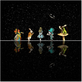 Wonderland Starry Night - Alice In Wonderland Posters and Art